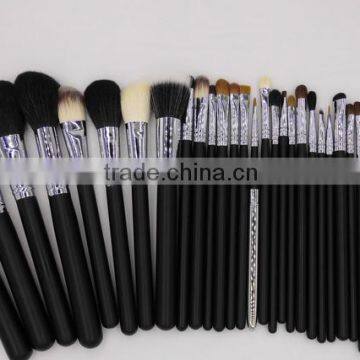 Custom Professional 32 Piece Copper Quality Makeup Brush Set (black/silver) photo-3