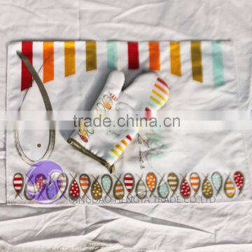 Wholesale Custom Printed Cotton Oven Glove and Tea Towel photo-2
