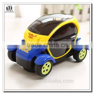 Plastic kids cartoon car model with led color light professional factory make