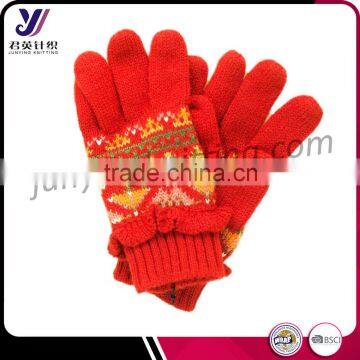 Fashion children winter wool felt knitted gloves factory wholesale sales (accept custom)