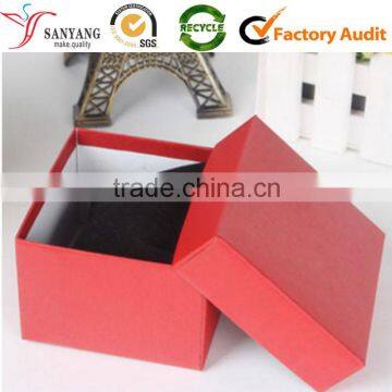 Square single watch packing box wavy tracked red gift packing box