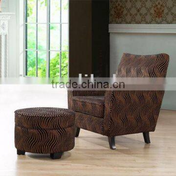 European style armchair with ottoman