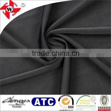 85%polyester 15%spandex black stretch fabric for dresses