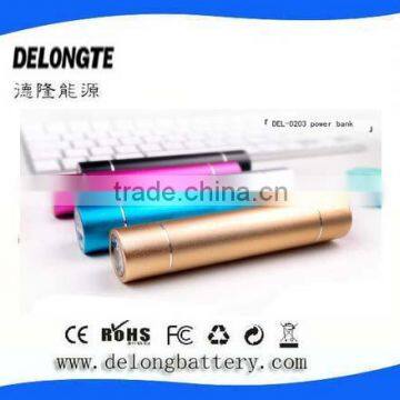 2600mah gift portable mobile charger with super light LED torch