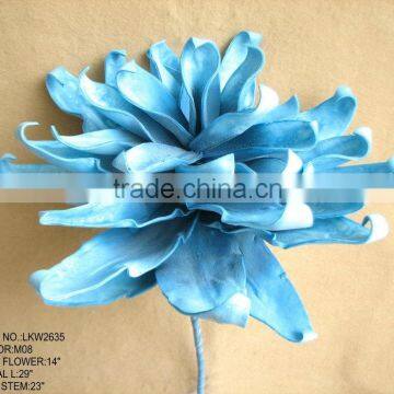 Larger scale for grand entries and corners EVA foam artificial fantasy flowers form indoor decor