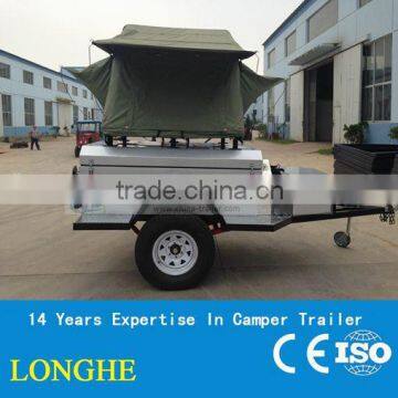 powder coated trailers with top tents