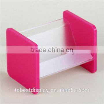 handmade excellent cusotm acrylic name card holder/acrylic business card holder shenzhen factory