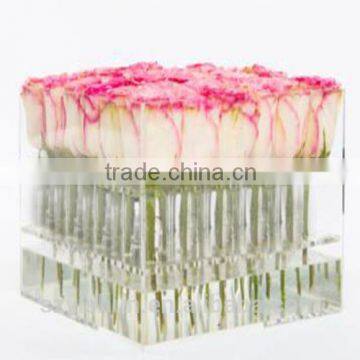 factory price clear acrylic flowers box