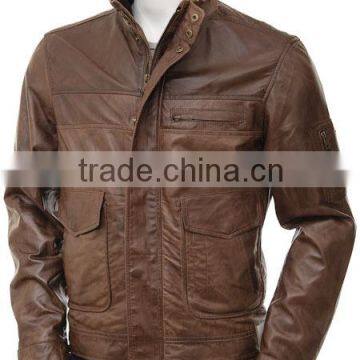Men Latest Trend High Style Sheep Leather Jackets CLE-887