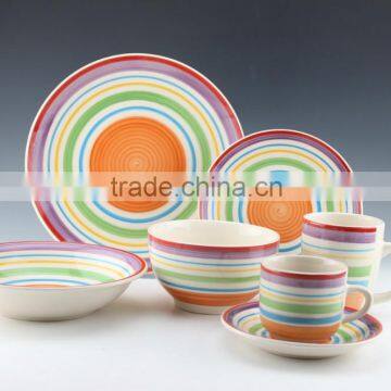 20pc Stoneware Dishwasher Safe Summer Design Hand Painted Dinnerset AB Grade/2016 New Design/ceramic Mug photo-3