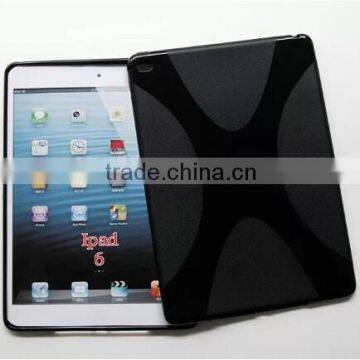 Hot Selling For iPad 6 Soft Gel X-Line TPU Tablet PC Case MIX Colors