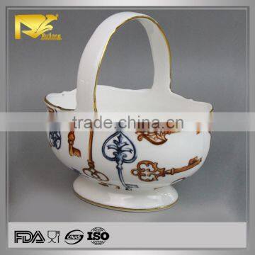 Home decor ceramic kitchen basket price, ss kitchen baskets