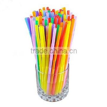 2015 hot sale hard art plastic drinking straw for party