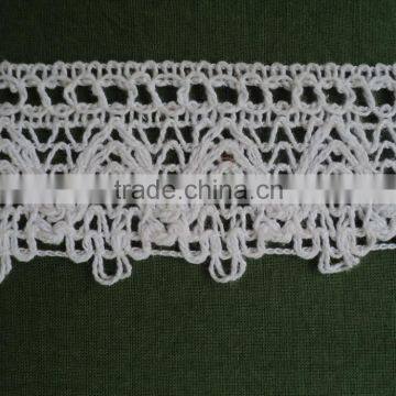 100% cotton lace / new design embroidery lace / machine embroidery lace