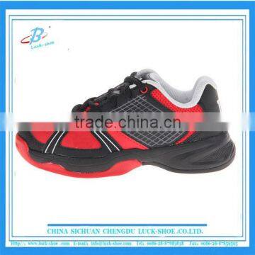 hot sale red badminton shoe , wholesale badminton shoe with high quality, breathable badminton shoe with good price