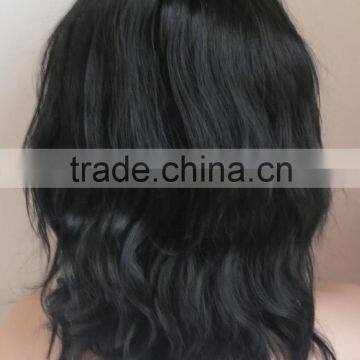 100% unprocessed human hair,Human Hair Material and Body Wave Style indian remi full lace wig with baby hair