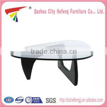 Factory price fashion tempered glass coffee table