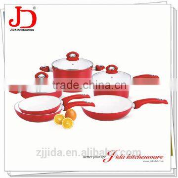 Forged aluminum ceramic coating cookware sets