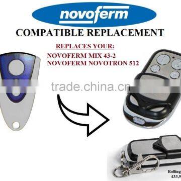 Aftermarket NOVOFERM NOVOTRON 512,NOVOFERM MIX 43-2 Rolling code 433,92MHZ compatible remote