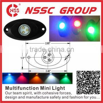 2015 NSSC New IP68 9W Mini LED Rock Light for JEEP Truck and Boats