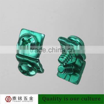 Quality Pan Head Phillips Combination Screw Bolt with Green Zinc Plated for Switch Used