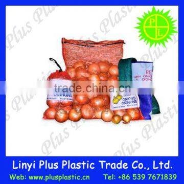 polypropylene fabric potato net bag/plastic leno mesh bag packaging potato