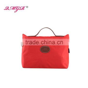 2016 hot sale lady promotional rectangle travel nylon cosmetic bag