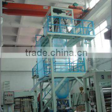 SJ65 film blowing machine corona treater , rotary die and double winder