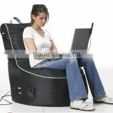 Audio beanbag chair with speakers