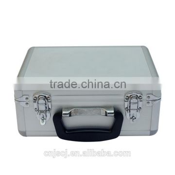 2014 hot sale Aluminum tool case with various color made in China silver suitcase-style aluminum portable tool case