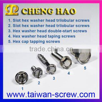 M4 Slot Hex Washer Head Trilobuar Stainless Steel Screws photo-4