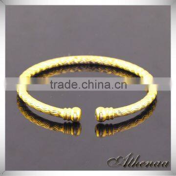 Direct Wholesale Costume Brass Jewelry China Gold Daily Wear Expandable Bangle photo-2