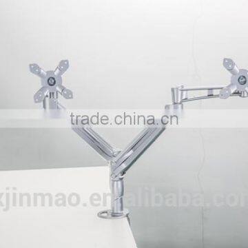 Professional OEM/ODM Supply!!high class aluminum casting dual monitor arm