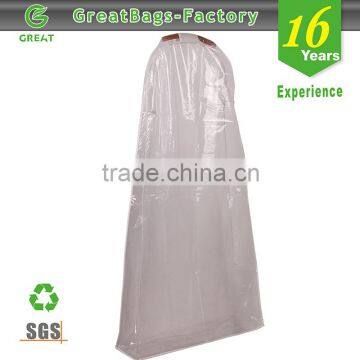 ECO-friendly custom printed polyester garment bags for wedding dresses