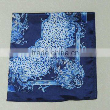 TYCAP089 2014 Fashion Women's Blue Silk Angel Pattern Kerchief