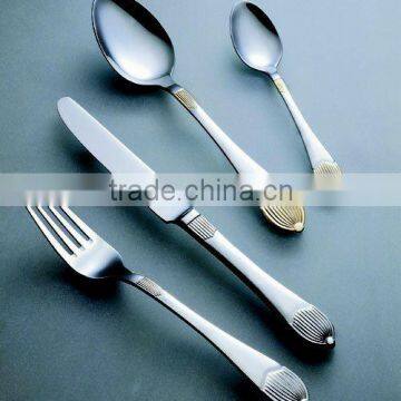 18/0 Golden Mirror Polish Stainless Steel Cutlery