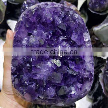 Amethyst Geode Uruguay Quartz Crystal Cluster Home Ornaments