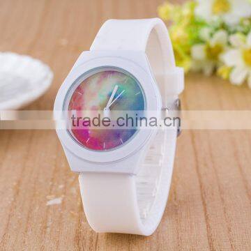 Rainbow Series silicone fashion unisex watch