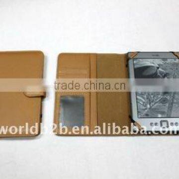 Booklet Style Leather Cover Case for the New Kindle With Card Slot