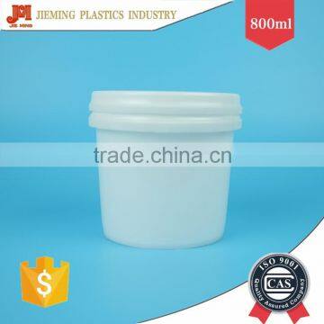 Small Plastic Bucket Coconut Oil Packing Buckets 0.8L Plastic Bucket