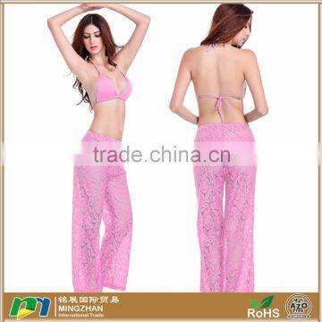 Women Trendy Beach Summer Cover Up Pants Two Piece Bathing Suits