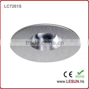 Cut hole 25mm recessed 1W led mini under cabinet ceiling light LC7261S