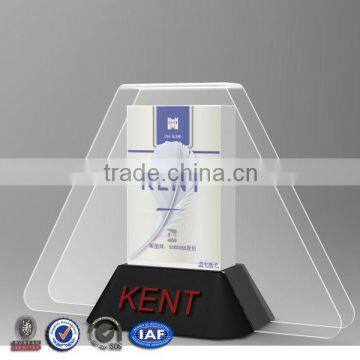 Clear Acrylic Cigarette Counter Display With Black Base