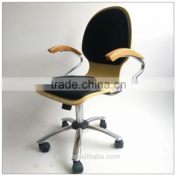 TDC-129-2QVB HANGZHOU JIANDE TONGDA FIVE STAR BASE BENTWOOD SWIVEL CHAIR FOR OFFICE OFFCI CHAIR