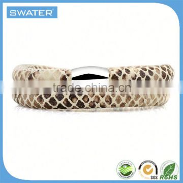 Fine Jewelry Wholesale Snake Wrap Real Leather Bracelet