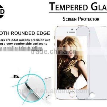 2016 New Premium 9H 0.3mm 2.5D Anti Fingerprint Tempered Glass Screen Protector for iPhone 5/5s/SE