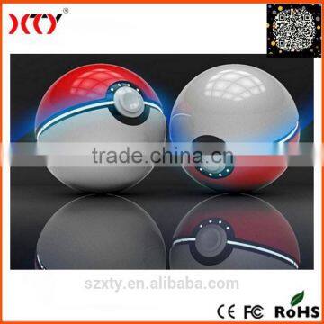 Factory price 2016 christmas gift pokemon go pokeball power bank 8000mah