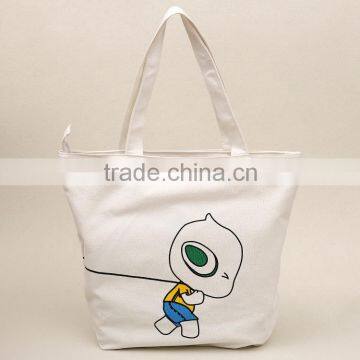 custom print promotional bulk 100% cotton canvas tote bag wholesale