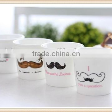 ceramic funny beard cup has different beard cup