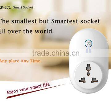 2015 Hot selling WIFI smart socket with built-in super memory function